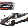 Pagani Zonda 5 Cinque White and Black 1/18 Diecast Model Car by Motormax Pagani Zonda 5 Cinque White and Black 1/18 Diecast Model Car by Motormax