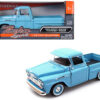 1958 Chevrolet Apache Fleetside Pickup Truck Light Blue 1/24 Diecast Model Car by Motormax 1958 Chevrolet Apache Fleetside Pickup Truck Light Blue 1/24 Diecast Model Car by Motormax