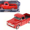 1958 Chevrolet Apache Fleetside Pickup Truck Red 1/24 Diecast Model Car by Motormax