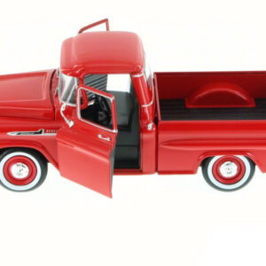 1958 Chevrolet Apache Fleetside Pickup Truck Red 1/24 Diecast Model Car by Motormax