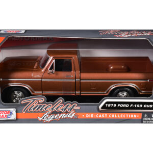 1979 Ford F-150 Pickup Truck Brown 1/24 Diecast Model Car by Motormax