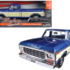 1979 Ford F-150 Pickup Truck 2 Tone Blue/Cream 1/24 Diecast Model Car by Motormax