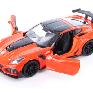 2019 Chevrolet Corvette ZR1 Orange with Black Accents 1/24 Diecast Model Car by Motormax