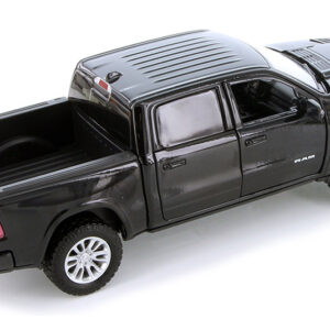 2019 RAM 1500 Laramie Crew Cab Pickup Truck Black 1/24 Diecast Model Car by Motormax