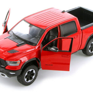 2019 RAM 1500 Rebel Crew Cab Pickup Truck Red 1/24 Diecast Model Car by Motormax