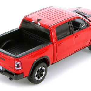 2019 RAM 1500 Rebel Crew Cab Pickup Truck Red 1/24 Diecast Model Car by Motormax