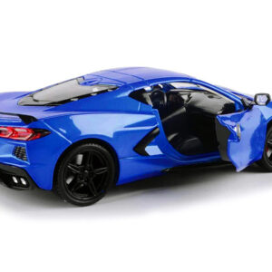 2020 Chevrolet Corvette C8 Stingray Blue Metallic "Timeless Legends" 1/24 Diecast Model Car by Motormax