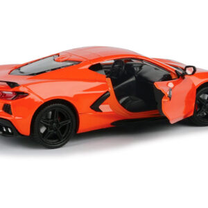 2020 Chevrolet Corvette C8 Stingray Orange "Timeless Legends" 1/24 Diecast Model Car by Motormax