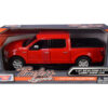 2019 Ford F-150 Lariat Crew Cab Pickup Truck Red 1/24-1/27 Diecast Model Car by Motormax