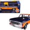 1979 Ford F-150 Custom Pickup Truck “Gulf” Dark Blue and Orange 1/24 Diecast Model Car by Motormax 1979 Ford F-150 Custom Pickup Truck “Gulf” Dark Blue and Orange 1/24 Diecast Model Car by Motormax