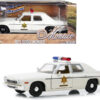 1975 Dodge Monaco Cream “Hazzard County Sheriff” 1/24 Diecast Model Car by Greenlight