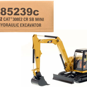 CAT Caterpillar 308E2 CR SB Mini Hydraulic Excavator with Working Tools and Operator “Core Classics” Series 1/32 Diecast Model by Diecast Masters