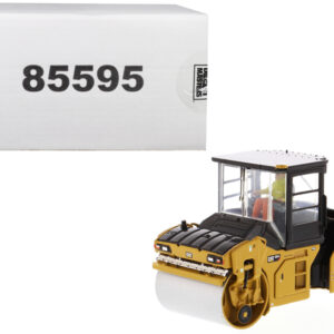 CAT Caterpillar CB-13 Tandem Vibratory Roller with Cab and Operator “High Line Series” 1/50 Diecast Model by Diecast Masters