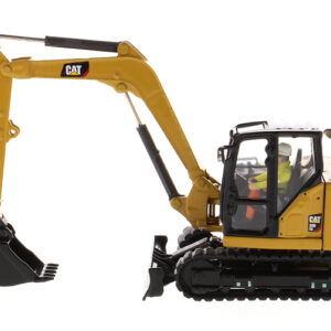 CAT Caterpillar 308 CR Next Generation Mini Hydraulic Excavator with Work Tools and Operator "High Line" Series 1/50 Diecast Model by Diecast Masters