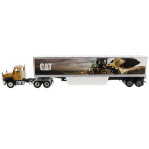 CAT Caterpillar CT660 Day Cab with Caterpillar Mural Dry Van Trailer 