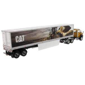CAT Caterpillar CT660 Day Cab with Caterpillar Mural Dry Van Trailer 