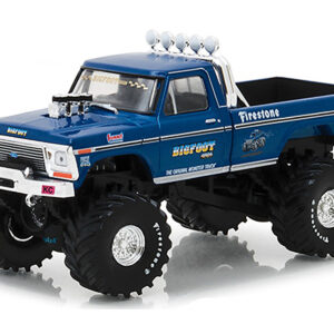 1974 Ford F-250 Ranger XLT Monster Truck Bigfoot #1 "The Original Monster Truck" Blue "Kings of Crunch" 1/43 Diecast Model Car by Greenlight