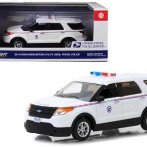 2014 Ford Interceptor Utility Postal Police “United States Postal Service” (USPS) White 1/43 Diecast Model Car by Greenlight 2014 Ford Interceptor Utility Postal Police “United States Postal Service” (USPS) White 1/43 Diecast Model Car by Greenlight
