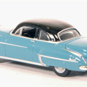 1950 Oldsmobile Rocket 88 Coupe Crest Blue with Black Top 1/87 (HO) Scale Diecast Model Car by Oxford Diecast