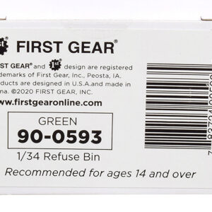 Refuse Trash Bin Green 1/34 Diecast Model by First Gear