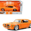 1969 Pontiac GTO Judge Pro Stock Orange 1/24 Diecast Car Model by Jada