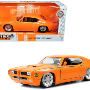 1969 Pontiac GTO Judge Pro Stock Orange 1/24 Diecast Car Model by Jada