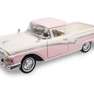 1957 Ford Ranchero Pickup Truck Pink 1/18 Diecast Model by Road Signature