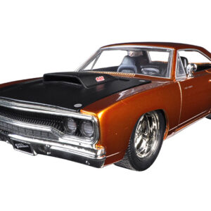 Dom's 1970 Plymouth Road Runner Copper with Black Hood "Fast & Furious 7" (2015) Movie 1/24 Diecast Model Car by Jada
