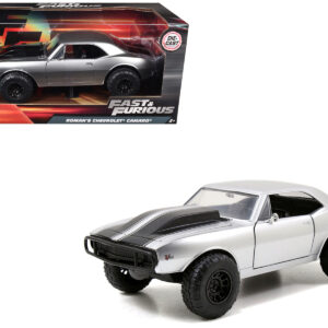 Roman’s Chevrolet Camaro Z/28 Silver “Fast & Furious 7” Movie 1/24 Diecast Model Car by Jada