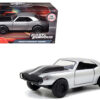 Roman’s Chevrolet Camaro Z/28 Silver with Black Stripes “Fast & Furious 7” (2015) Movie 1/32 Diecast Model Car by Jada