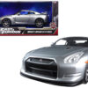 Brian’s Nissan GT-R (R35) Silver “Fast & Furious” Movie 1/24 Diecast Model Car by Jada