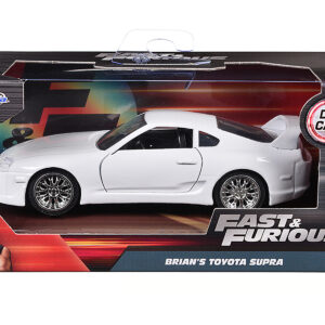 Brian’s Toyota Supra White “Fast & Furious 7” (2015) Movie 1/32 Diecast Model Car by Jada