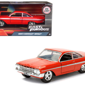Dom’s Chevrolet Impala Red Fast & Furious F8 “The Fate of the Furious” Movie 1/32 Diecast Model Car  by Jada