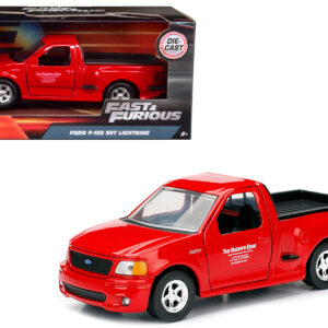 Brian’s 1999 Ford F-150 SVT Lightning Pickup Truck Red “Fast & Furious” Movie 1/32 Diecast Model Car by Jada