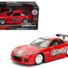 Dom’s Mazda RX-7 Red with Graphics “Fast & Furious” Movie 1/32 Diecast Model Car by Jada