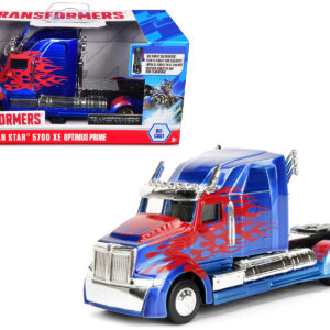 Western Star 5700 XE Phantom Truck Tractor Optimus Prime “Transformers: The Last Knight” (2017) Movie “Hollywood Rides” Series 1/32 Diecast Model Car by Jada