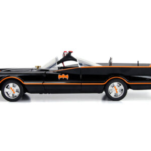 Classic TV Series Batmobile with Working Lights, and Diecast Batman and Robin Figures 