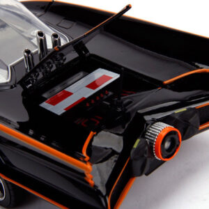 Classic TV Series Batmobile with Working Lights, and Diecast Batman and Robin Figures 