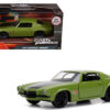 Dom’s 1973 Chevrolet Camaro “F-Bomb” Matt Green with Black Hood Stripe “Fast & Furious” Movie 1/32 Diecast Model Car by Jada Dom’s 1973 Chevrolet Camaro “F-Bomb” Matt Green with Black Hood Stripe “Fast & Furious” Movie 1/32 Diecast Model Car by Jada