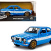 1970 Brian’s Ford Escort Blue with White Stripes “Fast & Furious” Movie 1/24 Diecast Model Car by Jada 1970 Brian’s Ford Escort Blue with White Stripes “Fast & Furious” Movie 1/24 Diecast Model Car by Jada