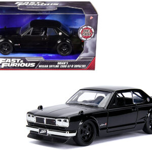 Brian’s Nissan Skyline 2000 GT-R (KPGC10) Black “Fast & Furious” Movie 1/32 Diecast Model Car by Jada Brian’s Nissan Skyline 2000 GT-R (KPGC10) Black “Fast & Furious” Movie 1/32 Diecast Model Car by Jada