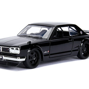 Brian's Nissan Skyline 2000 GT-R (KPGC10) Black "Fast & Furious" Movie 1/32 Diecast Model Car by Jada