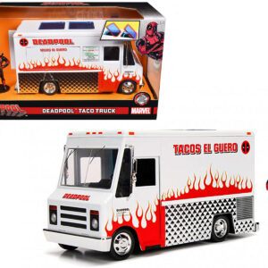 Deadpool Taco Truck with Deadpool Diecast Figurine “Marvel” Series 1/24 Diecast Model by Jada