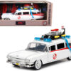 1959 Cadillac Ambulance Ecto-1 White “Ghostbusters” Movie “Hollywood Rides” Series 1/24 Diecast Model Car by Jada