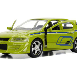 Brian's Mitsubishi Lancer Evolution VII Green "Fast & Furious" Movie 1/32 Diecast Model Car by Jada