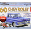 Skill 2 Model Kit 1960 Chevrolet Custom Fleetside Pickup Truck with Go Kart 1/25 Scale Model by AMT
