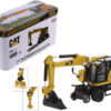CAT Caterpillar M323F Railroad Wheeled Excavator with 3 Accessories (Safety Yellow Version) “High Line” Series 1/87 (HO) Scale Diecast Model by Diecast Masters CAT Caterpillar M323F Railroad Wheeled Excavator with 3 Accessories (Safety Yellow Version) “High Line” Series 1/87 (HO) Scale Diecast Model by Diecast Masters