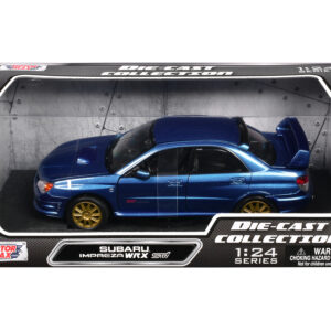 Subaru Impreza WRX STi Blue Metallic 1/24 Diecast Model Car by Motormax