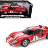 1966 Ford GT-40 MK 2 Red #1 1/18 Diecast Model Car by Shelby Collectibles