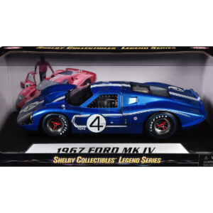 Ford GT MK IV #4 Blue L. Ruby - D. Hulme 24 Hours of Le Mans (1967) 1/18 Diecast Model Car by Shelby Collectibles
